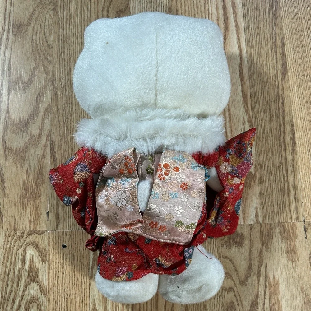 Authentic Hello Kitty Plush Doll Limited Edition 2002 Sanrio Kimono Dress *READ